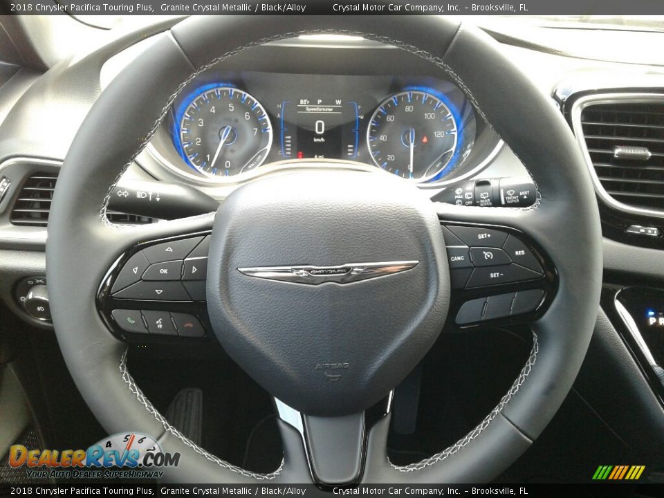 2018 Chrysler Pacifica Touring Plus Granite Crystal Metallic / Black/Alloy Photo #14