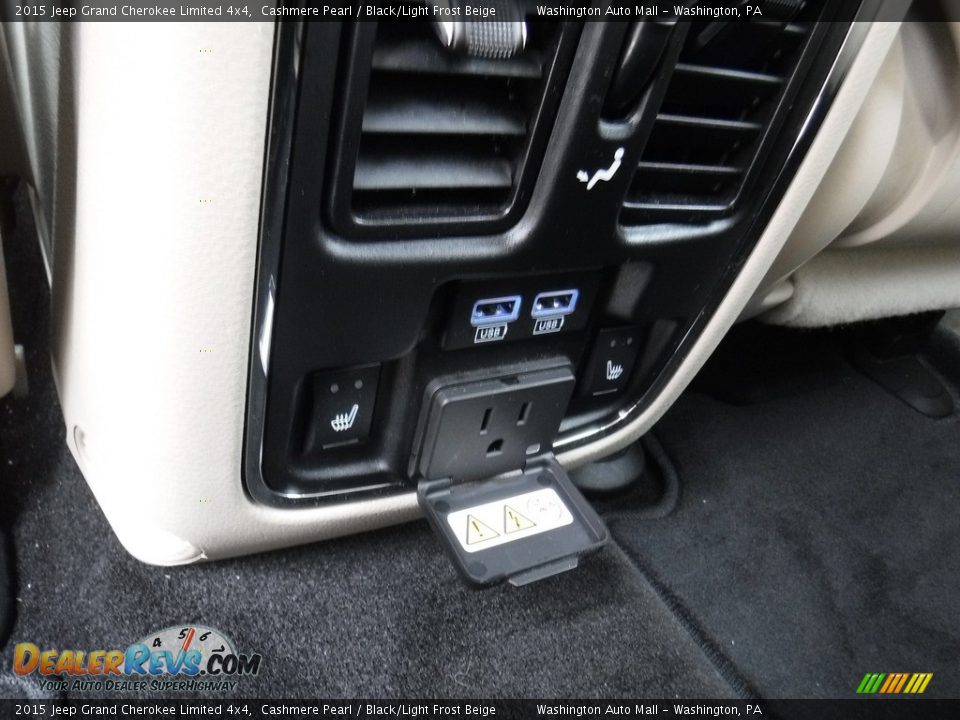 2015 Jeep Grand Cherokee Limited 4x4 Cashmere Pearl / Black/Light Frost Beige Photo #27
