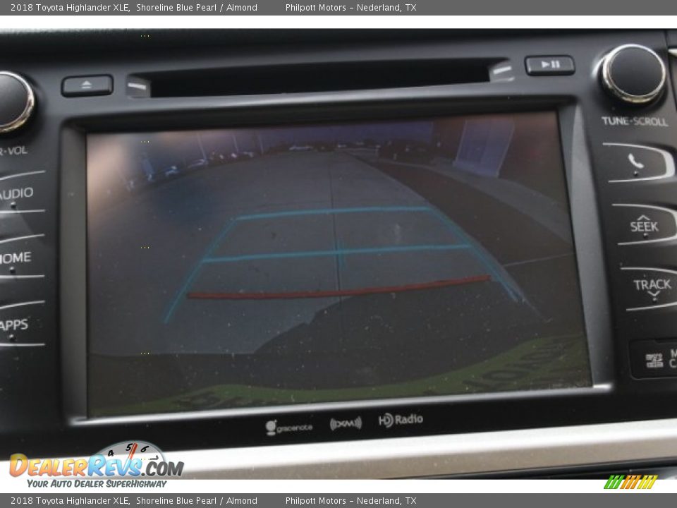 2018 Toyota Highlander XLE Shoreline Blue Pearl / Almond Photo #15