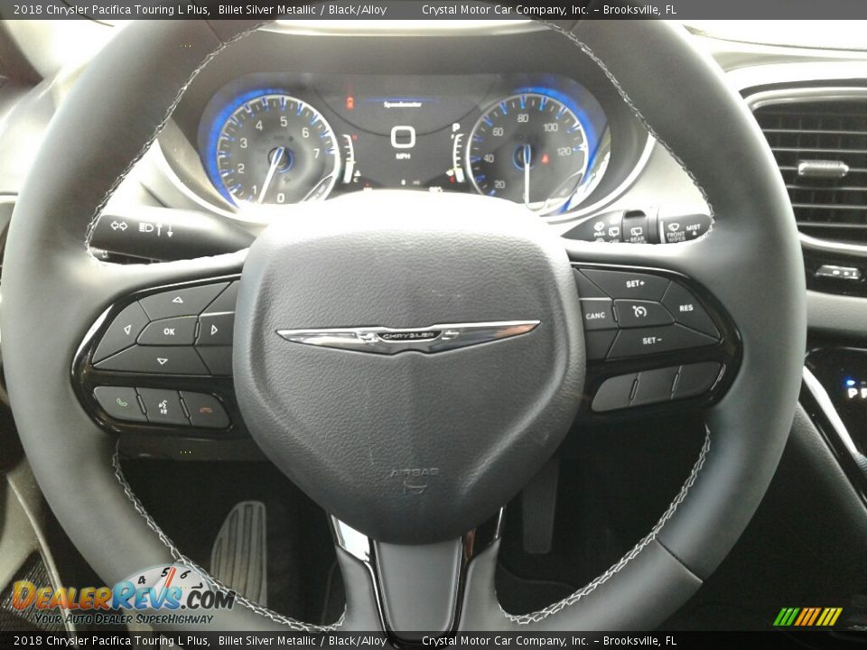2018 Chrysler Pacifica Touring L Plus Billet Silver Metallic / Black/Alloy Photo #14