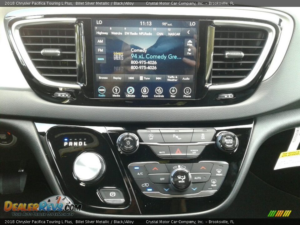 2018 Chrysler Pacifica Touring L Plus Billet Silver Metallic / Black/Alloy Photo #15