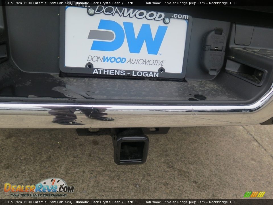 2019 Ram 1500 Laramie Crew Cab 4x4 Diamond Black Crystal Pearl / Black Photo #31