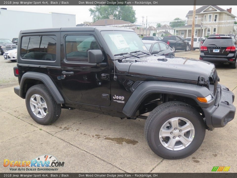 2018 Jeep Wrangler Sport 4x4 Black / Black Photo #4