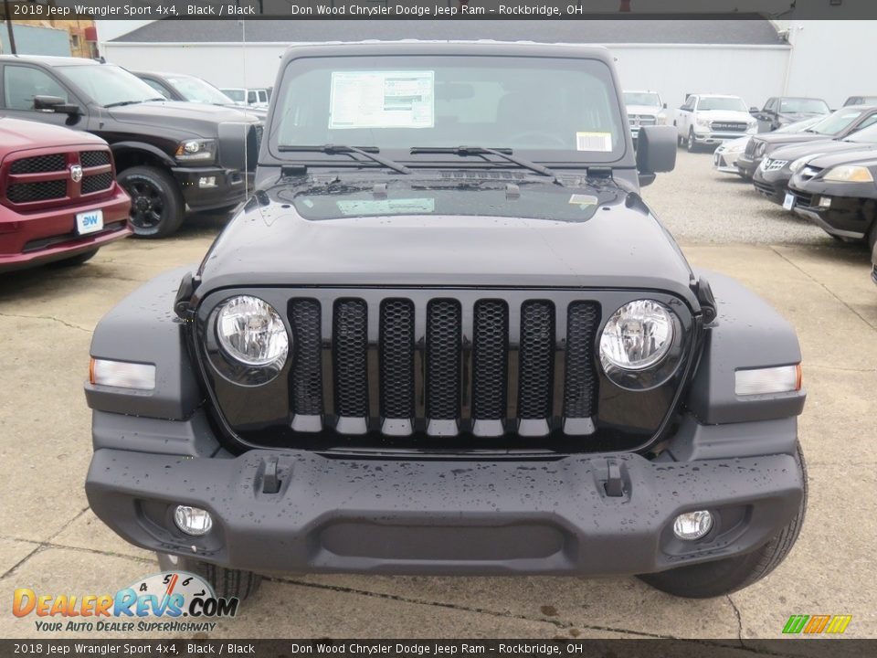 2018 Jeep Wrangler Sport 4x4 Black / Black Photo #6