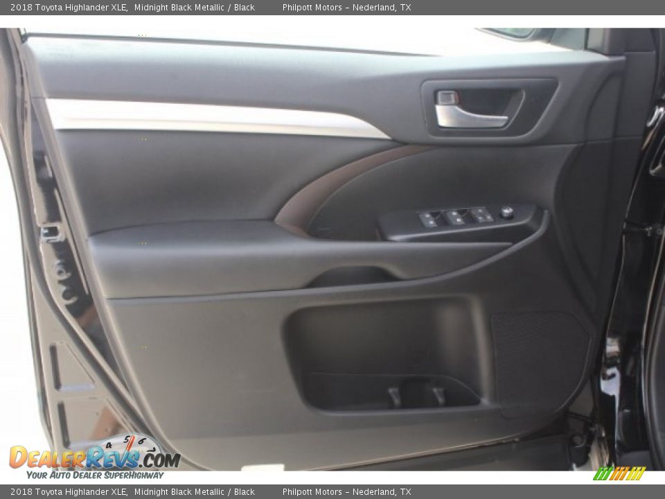 2018 Toyota Highlander XLE Midnight Black Metallic / Black Photo #11