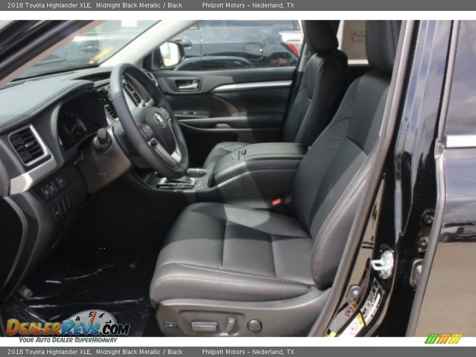 2018 Toyota Highlander XLE Midnight Black Metallic / Black Photo #13