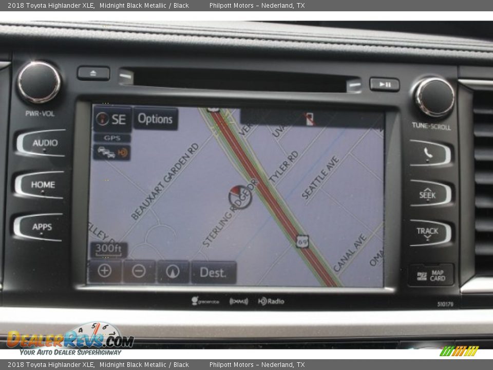 2018 Toyota Highlander XLE Midnight Black Metallic / Black Photo #16