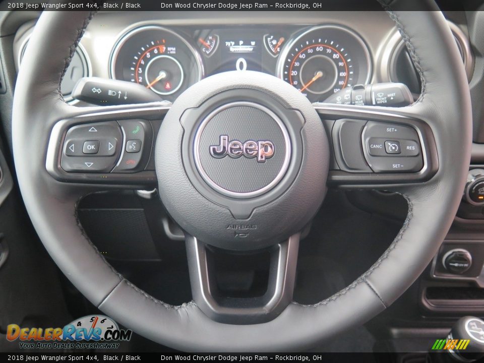 2018 Jeep Wrangler Sport 4x4 Steering Wheel Photo #13