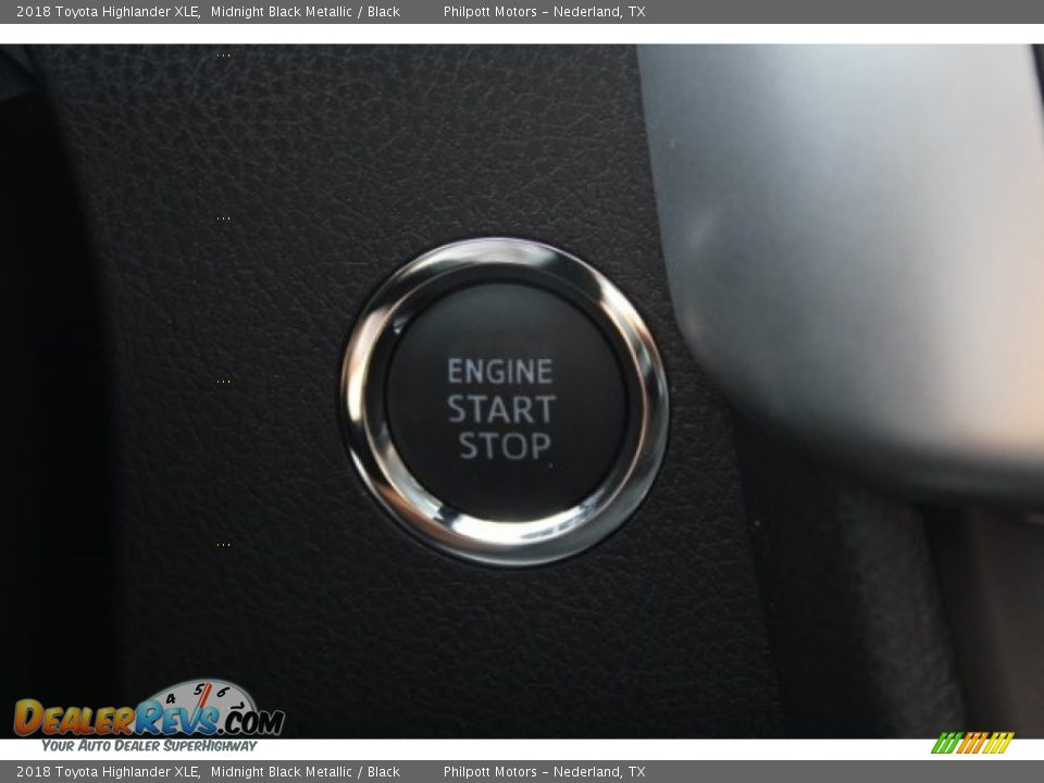 2018 Toyota Highlander XLE Midnight Black Metallic / Black Photo #21