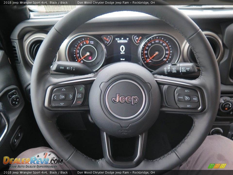 2018 Jeep Wrangler Sport 4x4 Steering Wheel Photo #15