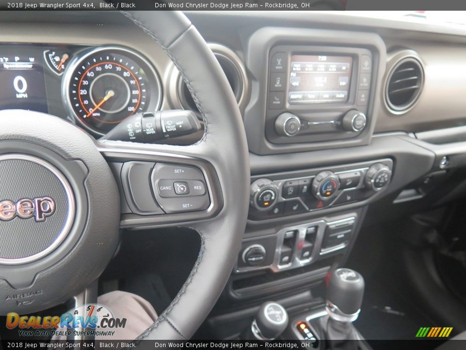 2018 Jeep Wrangler Sport 4x4 Black / Black Photo #16