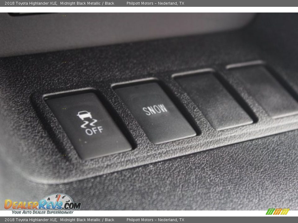 2018 Toyota Highlander XLE Midnight Black Metallic / Black Photo #24
