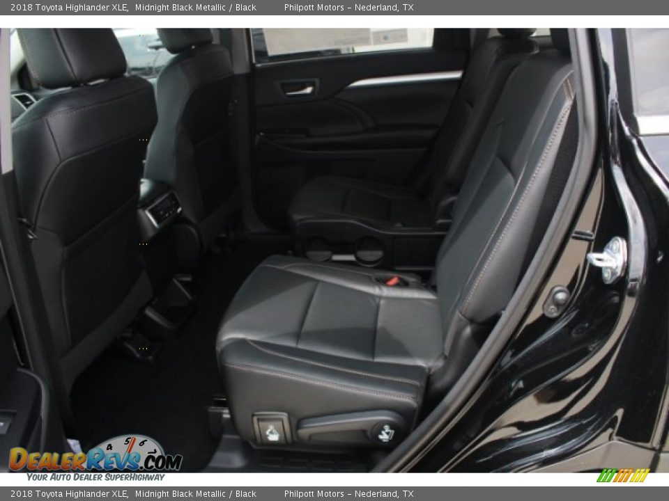 2018 Toyota Highlander XLE Midnight Black Metallic / Black Photo #26