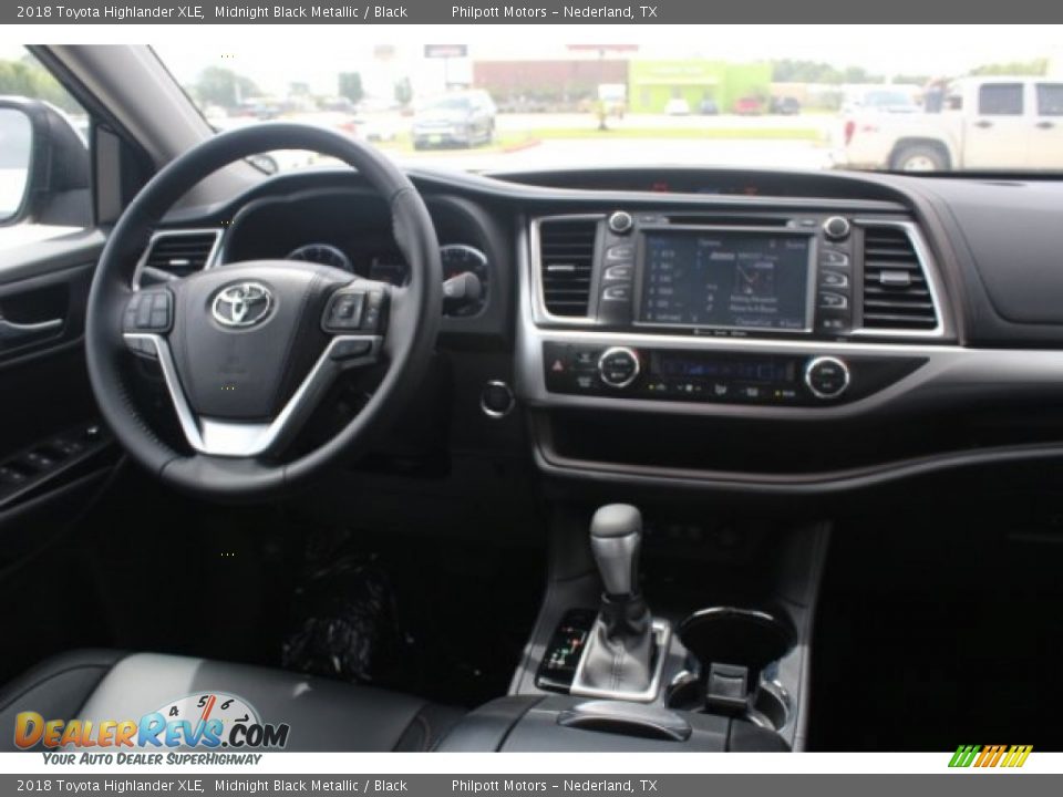 2018 Toyota Highlander XLE Midnight Black Metallic / Black Photo #27