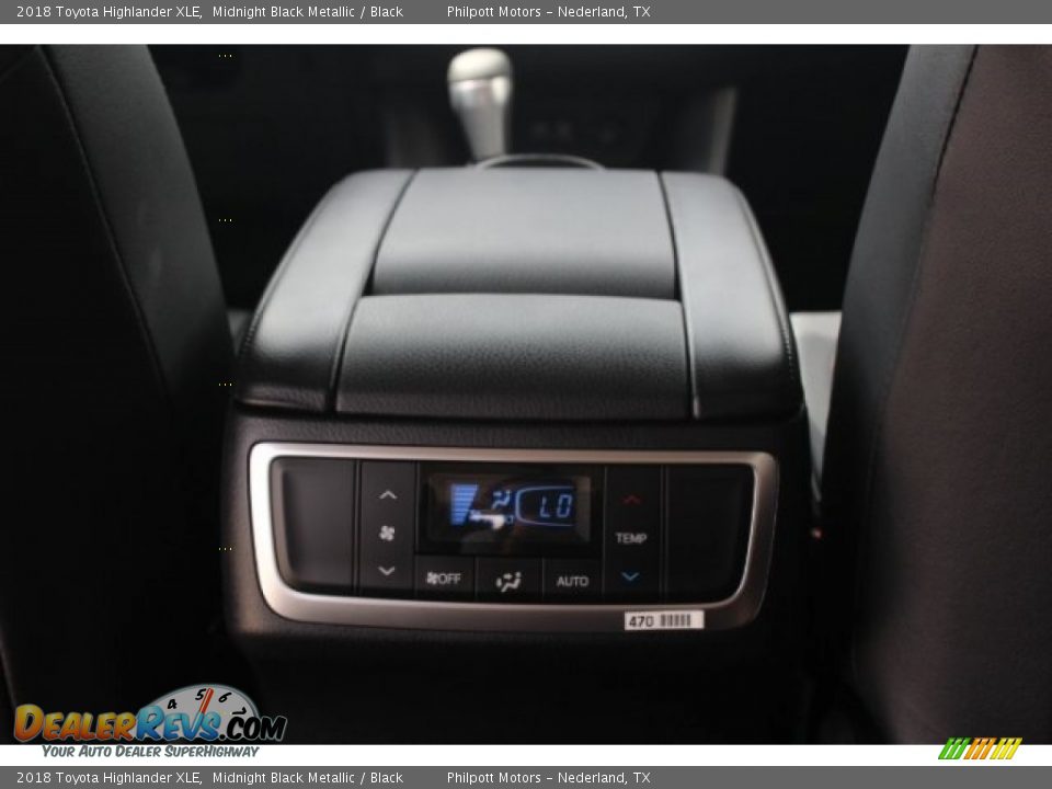 2018 Toyota Highlander XLE Midnight Black Metallic / Black Photo #29