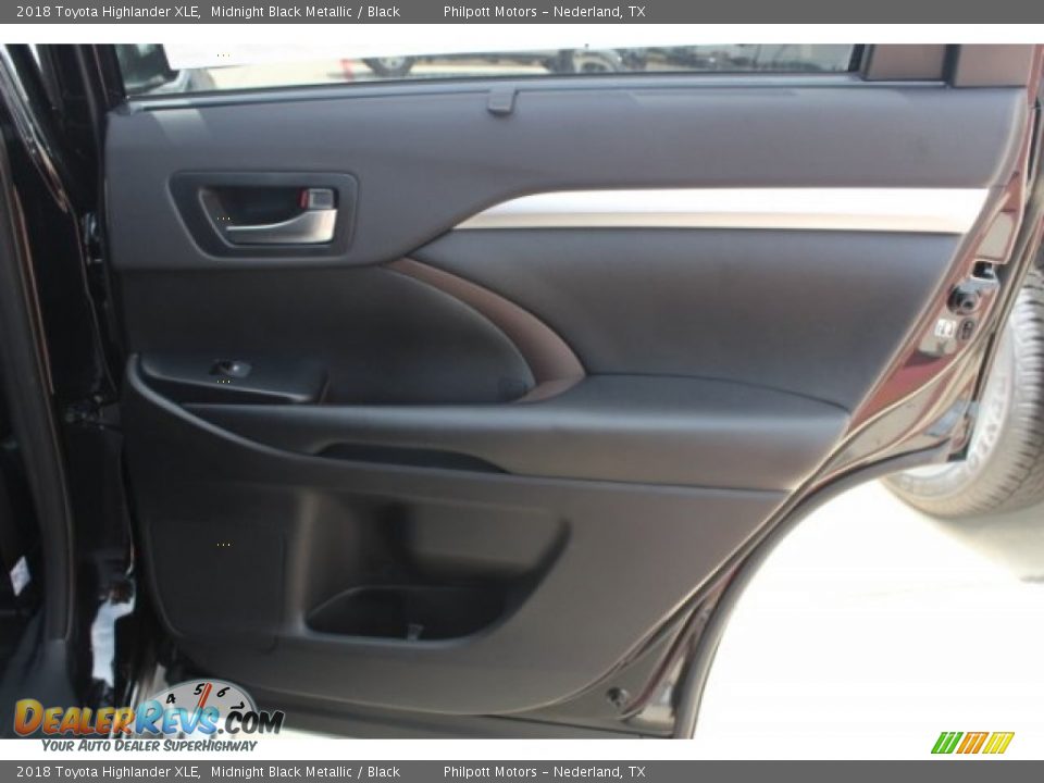 2018 Toyota Highlander XLE Midnight Black Metallic / Black Photo #32