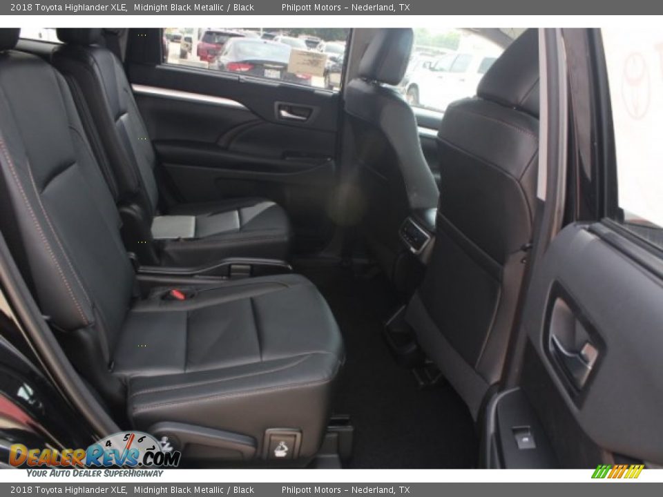2018 Toyota Highlander XLE Midnight Black Metallic / Black Photo #33