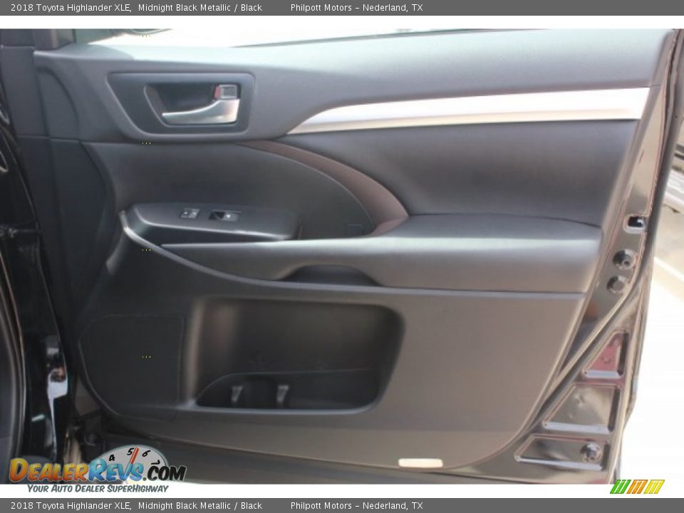 2018 Toyota Highlander XLE Midnight Black Metallic / Black Photo #34