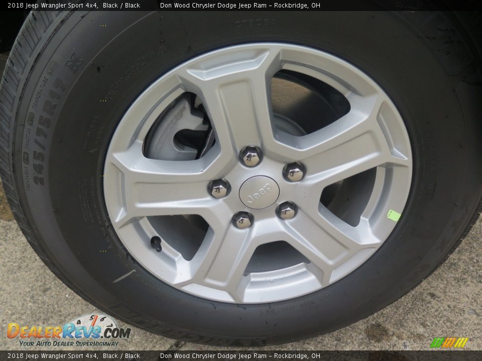 2018 Jeep Wrangler Sport 4x4 Black / Black Photo #23