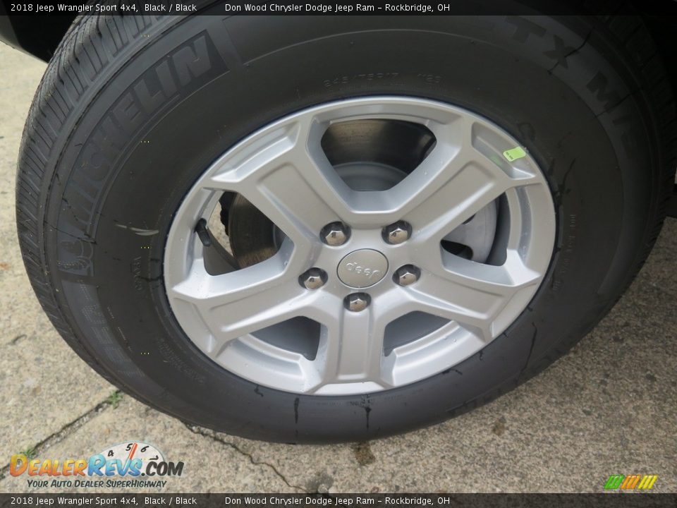 2018 Jeep Wrangler Sport 4x4 Black / Black Photo #26