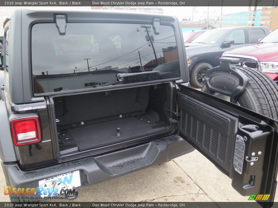 2018 Jeep Wrangler Sport 4x4 Black / Black Photo #27