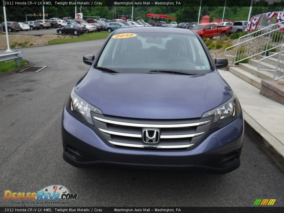2012 Honda CR-V LX 4WD Twilight Blue Metallic / Gray Photo #3