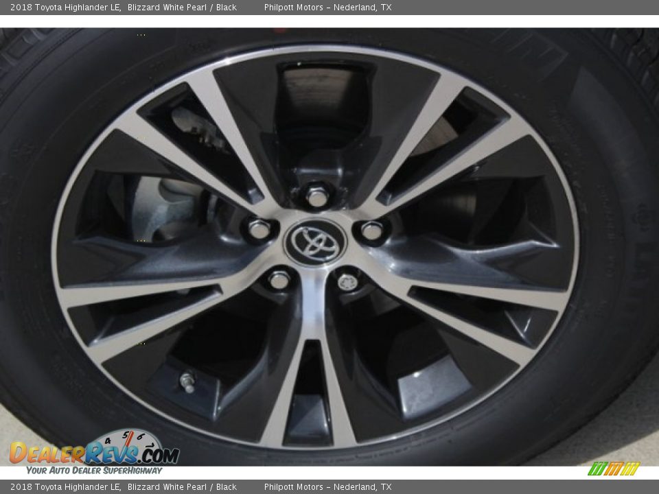 2018 Toyota Highlander LE Blizzard White Pearl / Black Photo #4