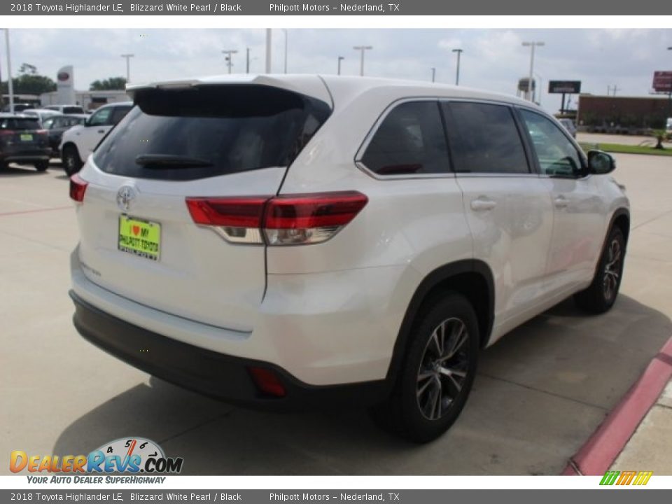 2018 Toyota Highlander LE Blizzard White Pearl / Black Photo #8