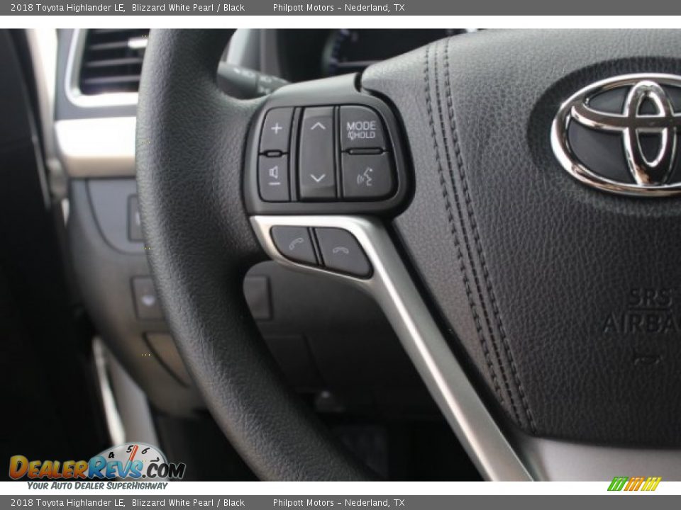 2018 Toyota Highlander LE Blizzard White Pearl / Black Photo #18
