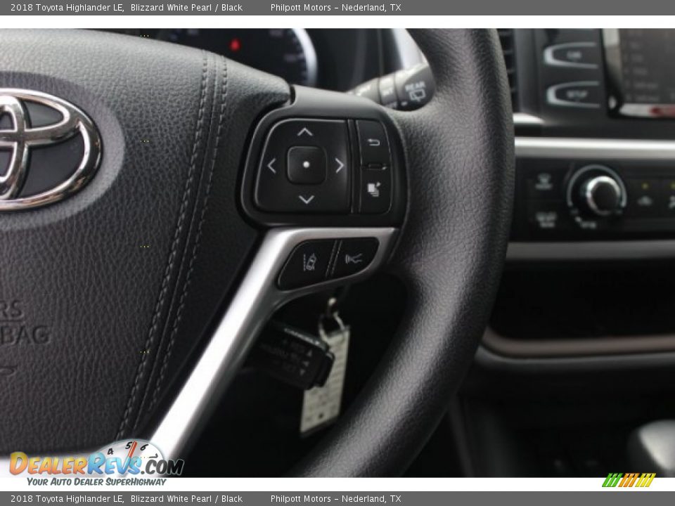 2018 Toyota Highlander LE Blizzard White Pearl / Black Photo #19