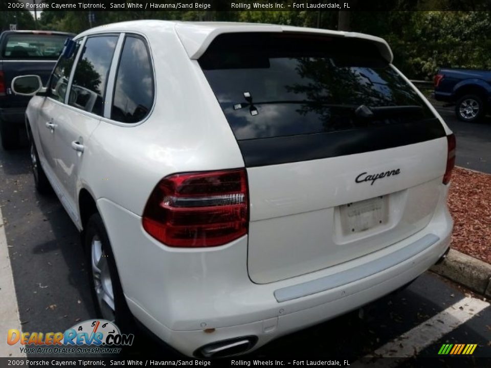 2009 Porsche Cayenne Tiptronic Sand White / Havanna/Sand Beige Photo #3