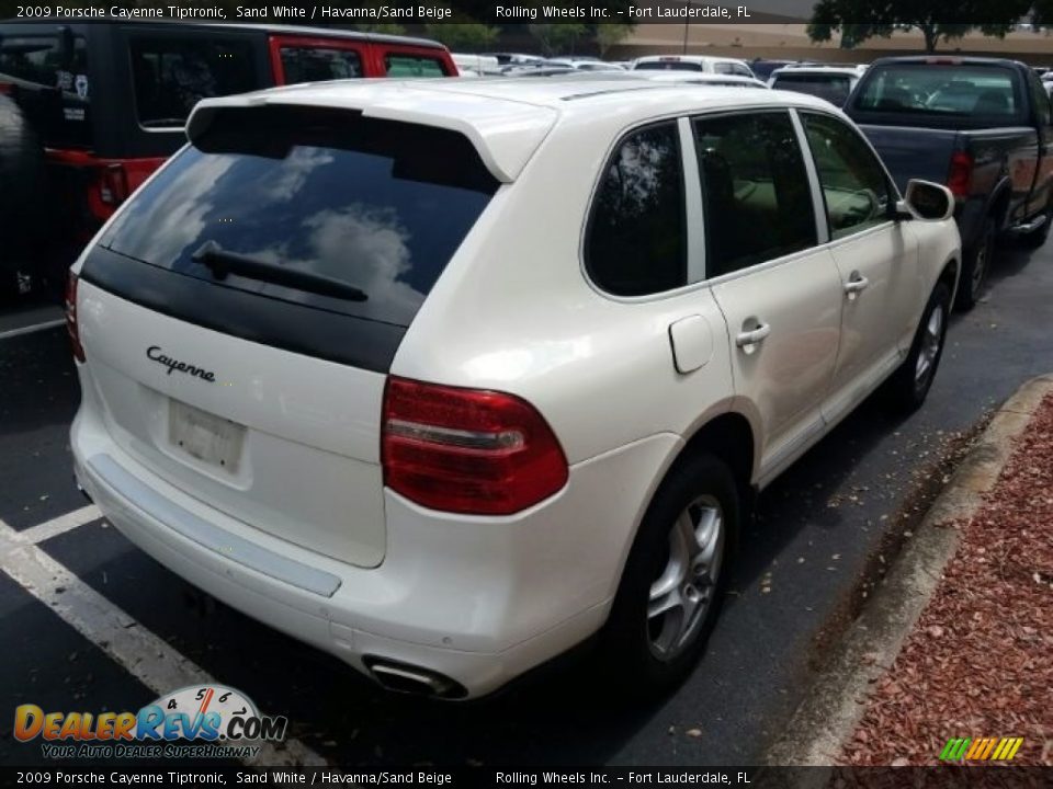 2009 Porsche Cayenne Tiptronic Sand White / Havanna/Sand Beige Photo #4