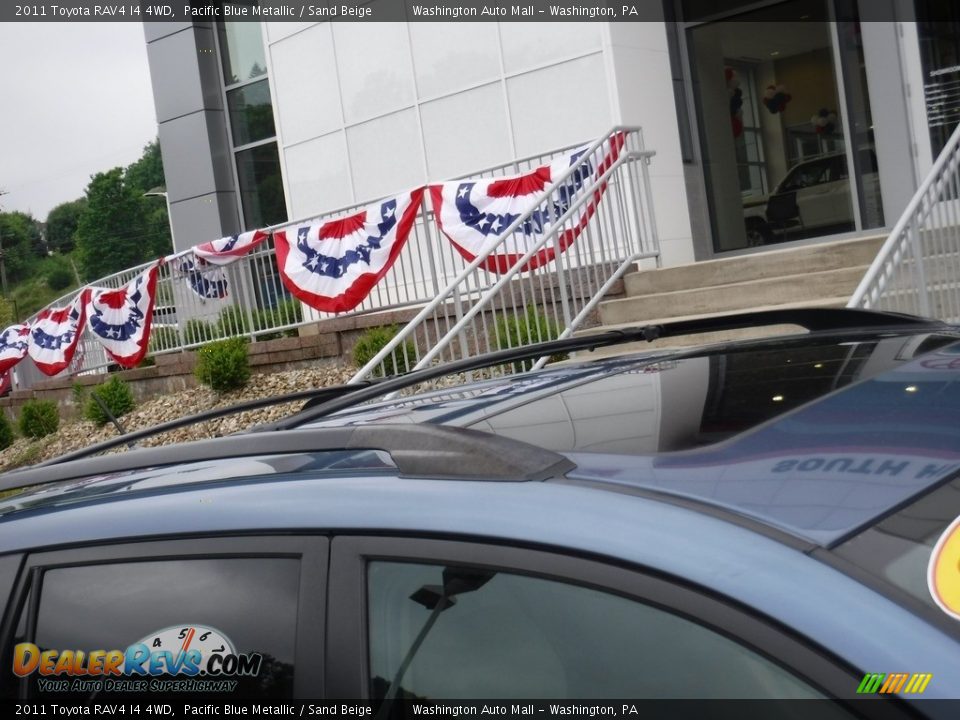 2011 Toyota RAV4 I4 4WD Pacific Blue Metallic / Sand Beige Photo #3