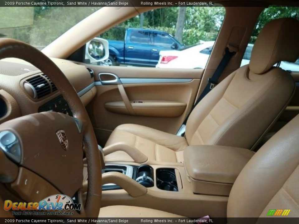 2009 Porsche Cayenne Tiptronic Sand White / Havanna/Sand Beige Photo #5
