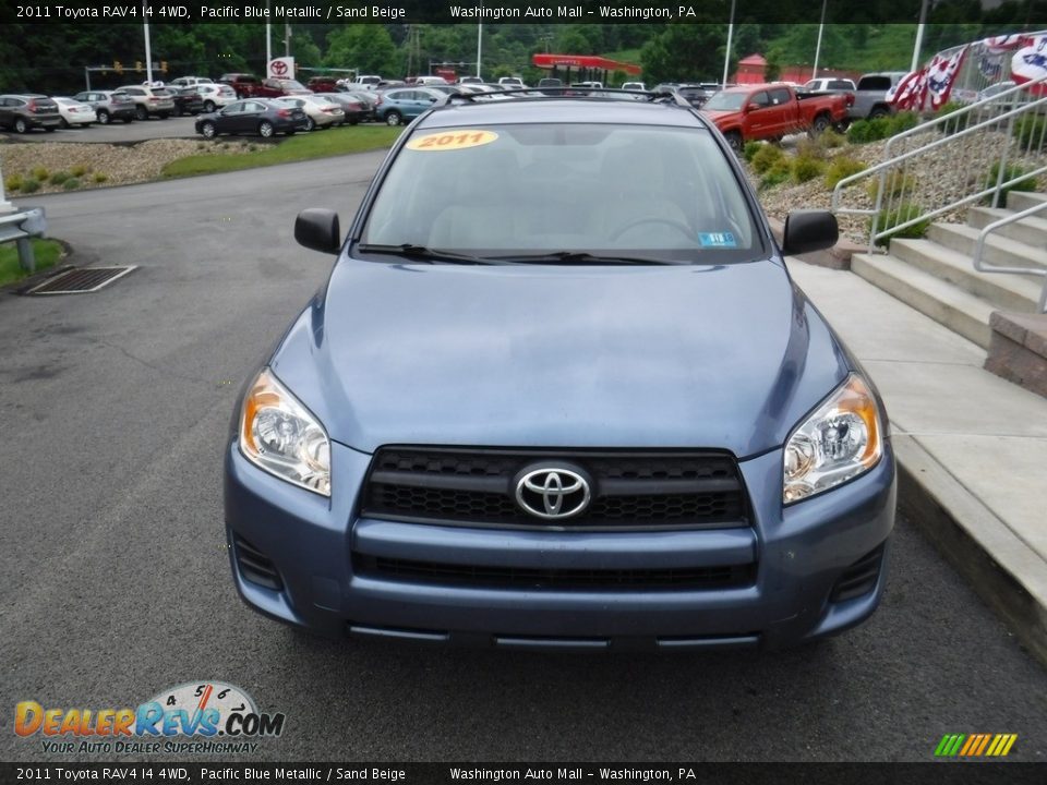 2011 Toyota RAV4 I4 4WD Pacific Blue Metallic / Sand Beige Photo #4