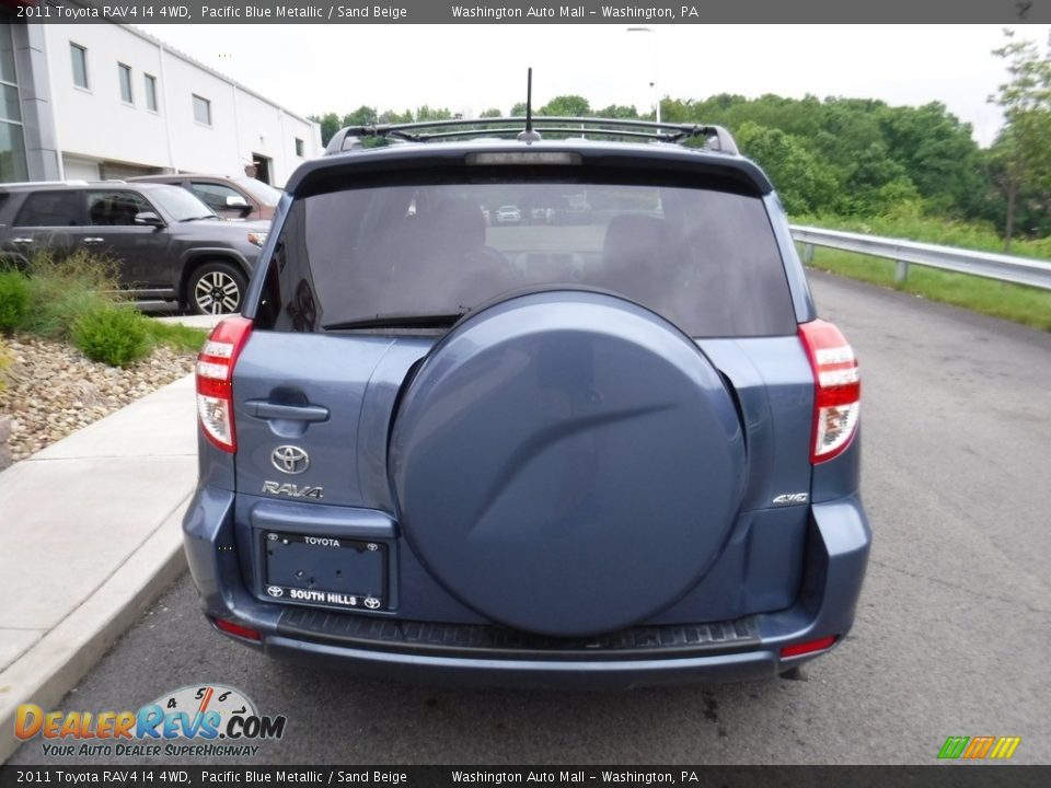 2011 Toyota RAV4 I4 4WD Pacific Blue Metallic / Sand Beige Photo #6