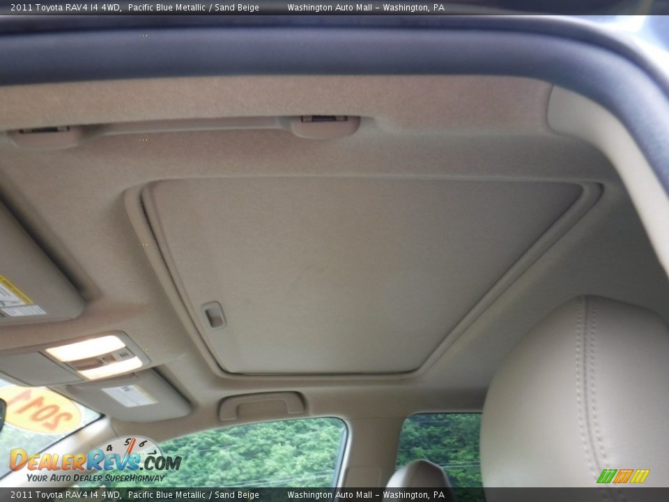 2011 Toyota RAV4 I4 4WD Pacific Blue Metallic / Sand Beige Photo #8