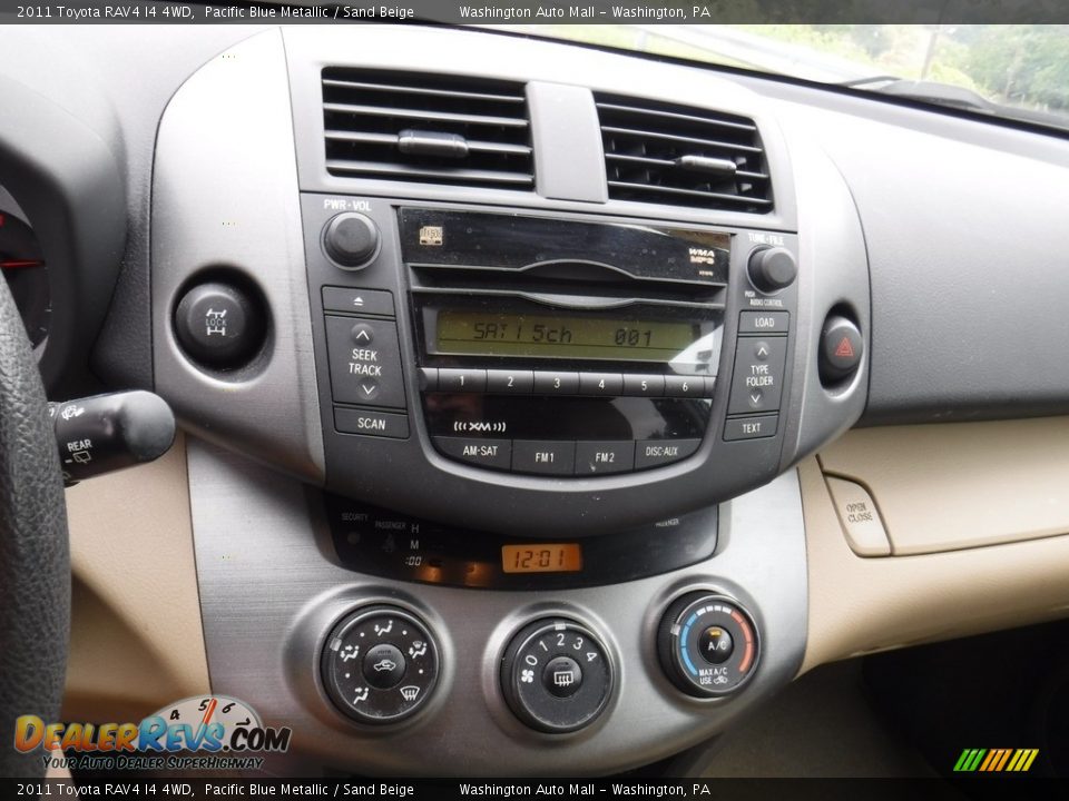 2011 Toyota RAV4 I4 4WD Pacific Blue Metallic / Sand Beige Photo #12