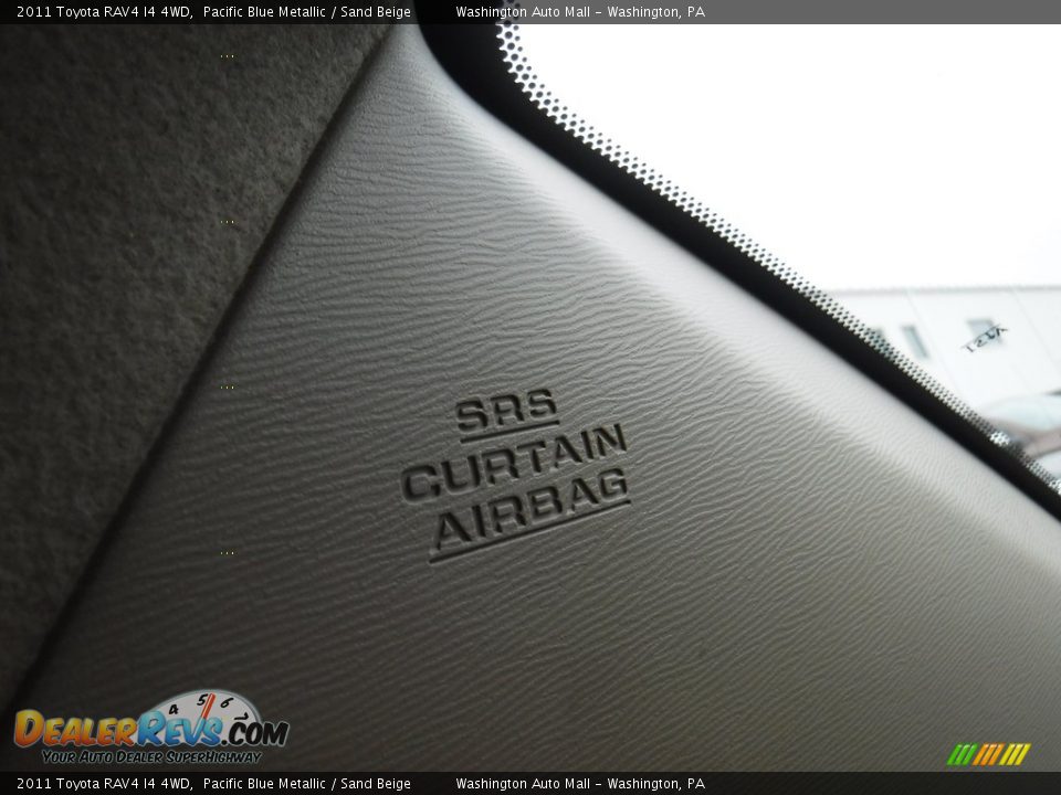 2011 Toyota RAV4 I4 4WD Pacific Blue Metallic / Sand Beige Photo #15