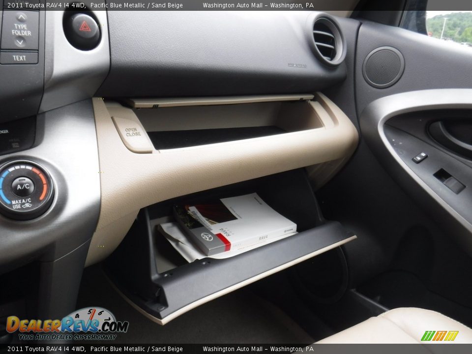 2011 Toyota RAV4 I4 4WD Pacific Blue Metallic / Sand Beige Photo #16