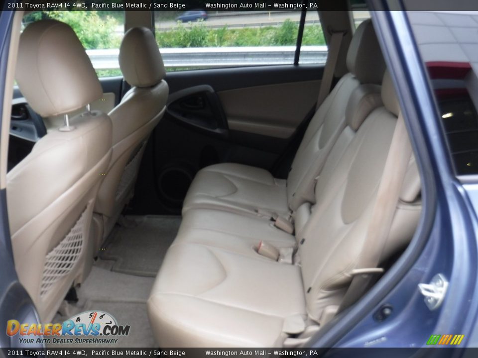 2011 Toyota RAV4 I4 4WD Pacific Blue Metallic / Sand Beige Photo #17
