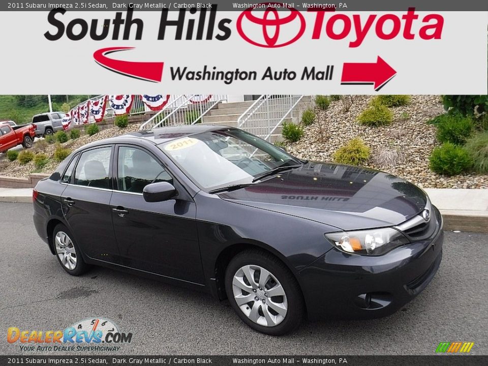 2011 Subaru Impreza 2.5i Sedan Dark Gray Metallic / Carbon Black Photo #1