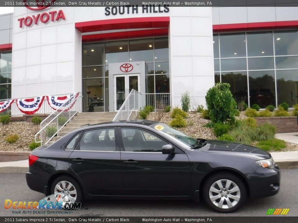 2011 Subaru Impreza 2.5i Sedan Dark Gray Metallic / Carbon Black Photo #2