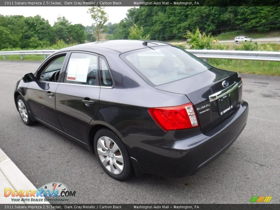 2011 Subaru Impreza 2.5i Sedan Dark Gray Metallic / Carbon Black Photo #6