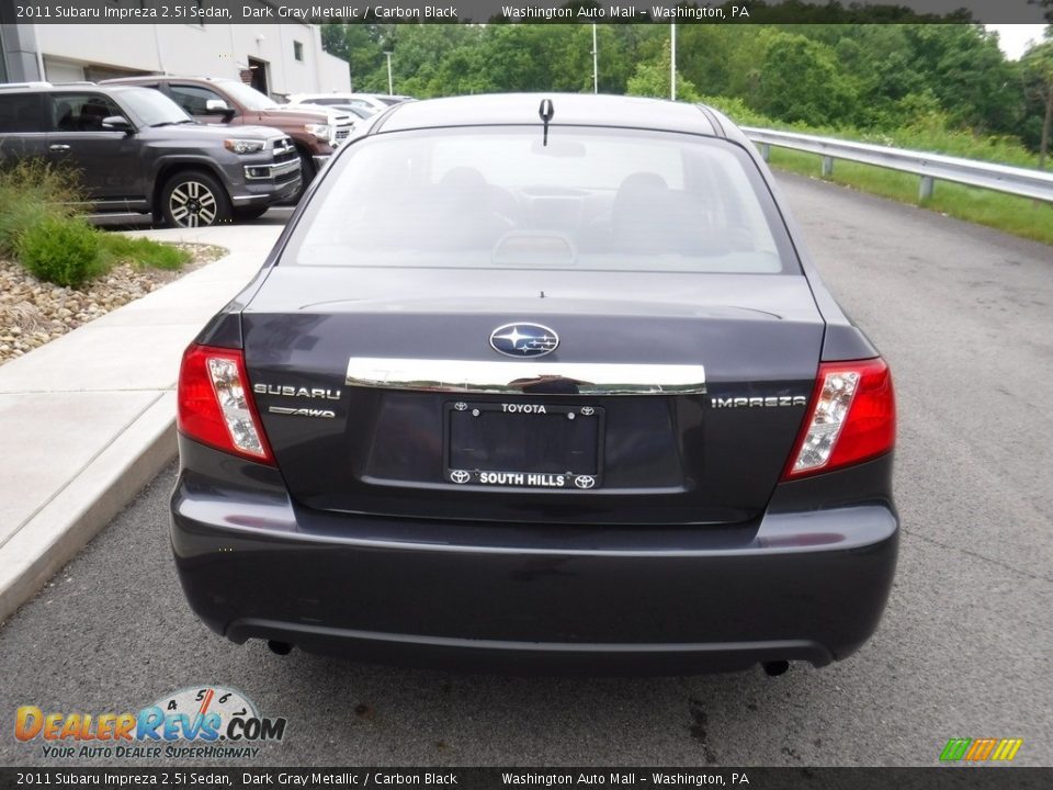 2011 Subaru Impreza 2.5i Sedan Dark Gray Metallic / Carbon Black Photo #7