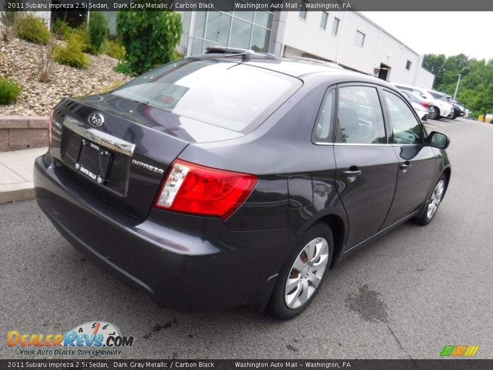 2011 Subaru Impreza 2.5i Sedan Dark Gray Metallic / Carbon Black Photo #8