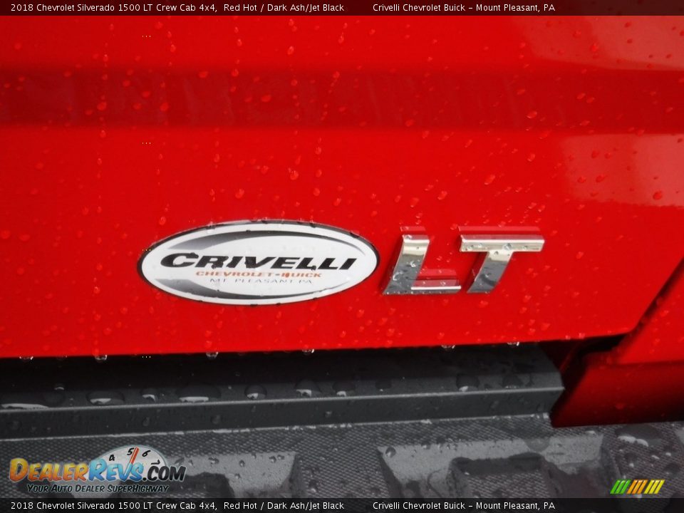 2018 Chevrolet Silverado 1500 LT Crew Cab 4x4 Red Hot / Dark Ash/Jet Black Photo #10