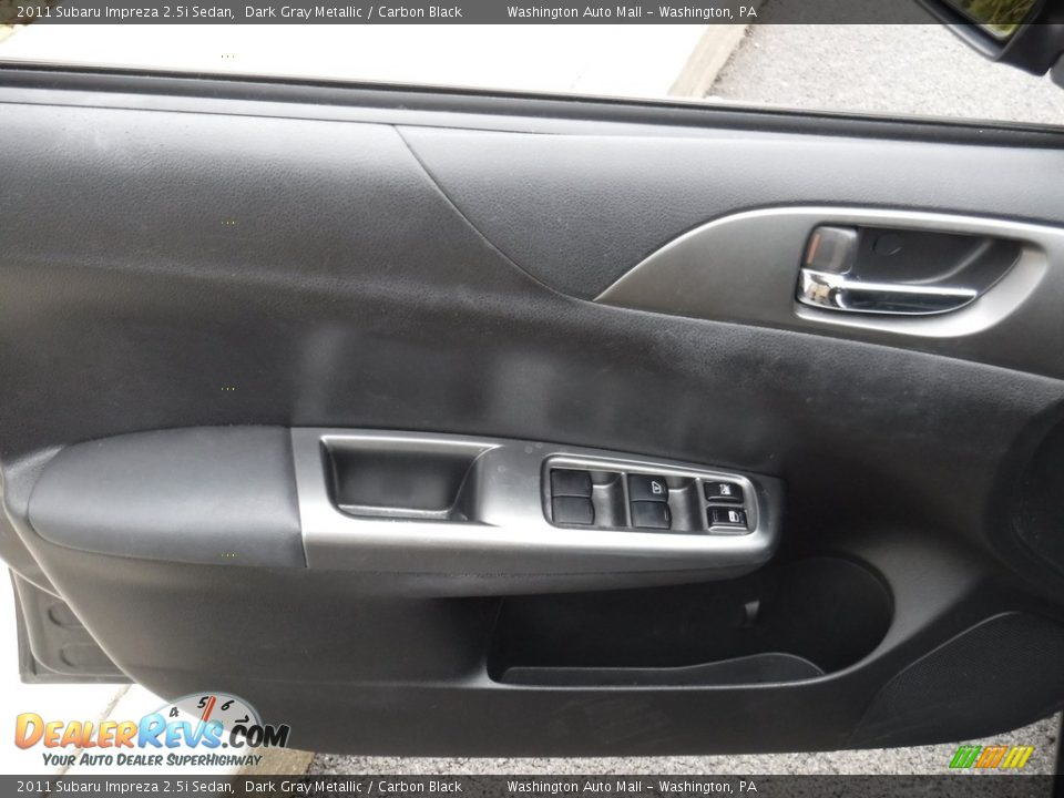 2011 Subaru Impreza 2.5i Sedan Dark Gray Metallic / Carbon Black Photo #11