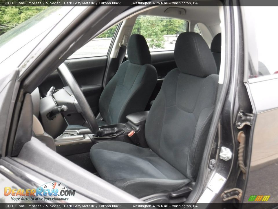 2011 Subaru Impreza 2.5i Sedan Dark Gray Metallic / Carbon Black Photo #12