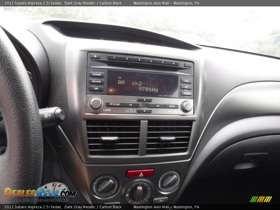 2011 Subaru Impreza 2.5i Sedan Dark Gray Metallic / Carbon Black Photo #13